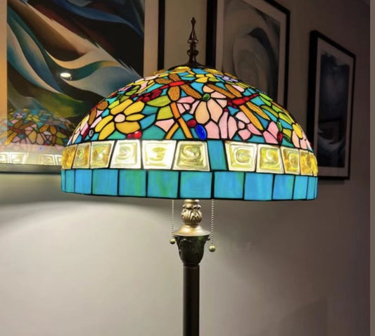 Tiffany Floor Lamp LARGE 46cm shade (19004)