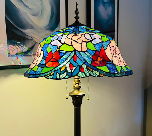 Tiffany Floor Lamp LARGE 46cm shade (19005)