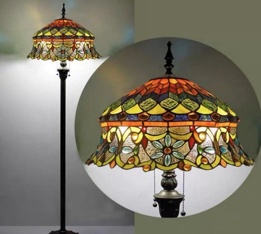 Tiffany Floor Lamp LARGE 46cm shade (19002)