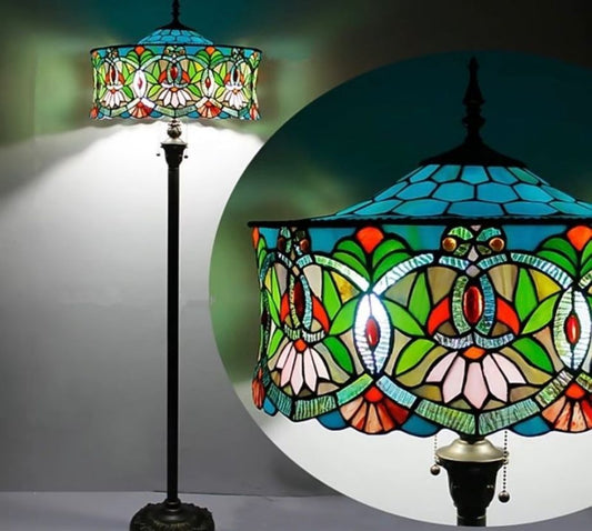 Tiffany Floor Lamp LARGE 46cm shade (19001)