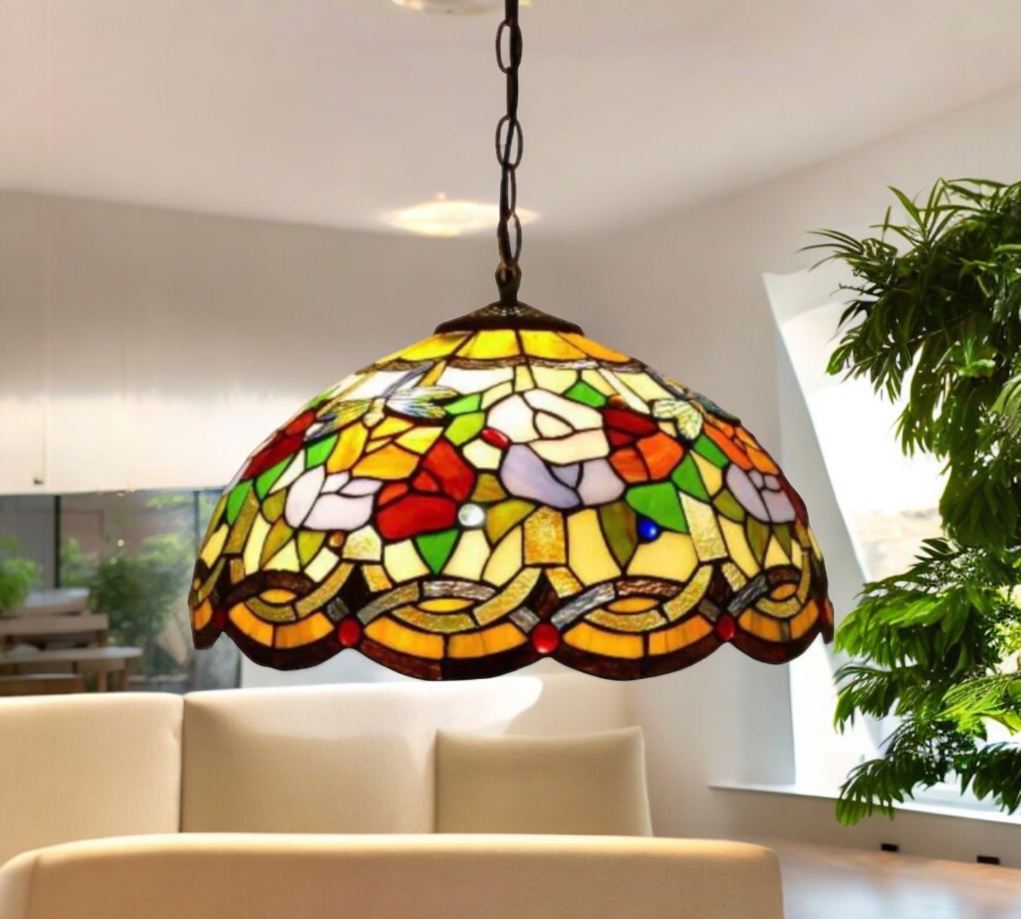 Tiffany Pendant Lamp 40cm shade (16072)