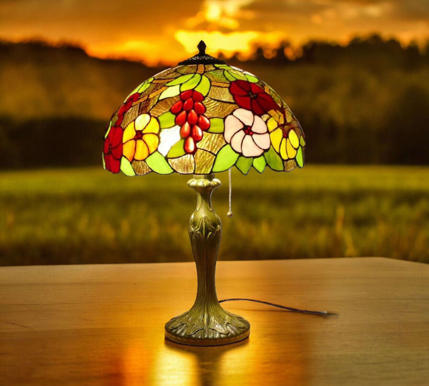 Tiffany Table Lamp 40cm Shade (15006)