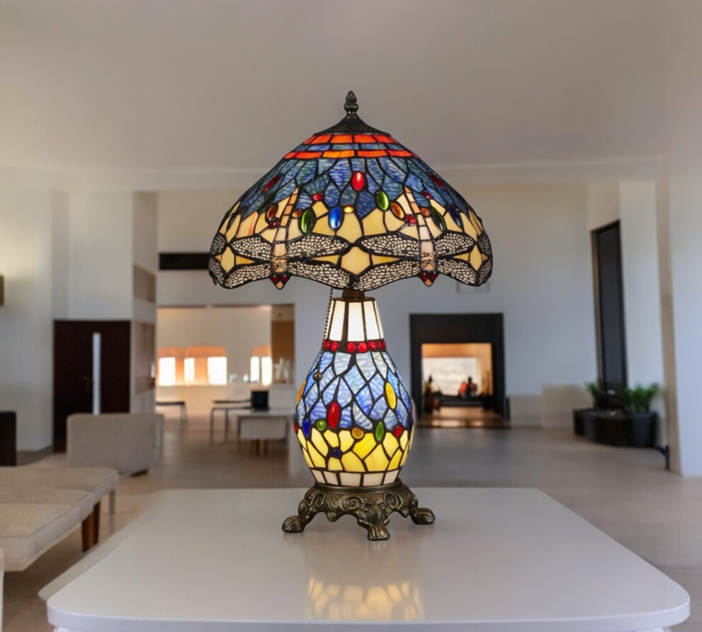 Tiffany Table Lamp (12076B)