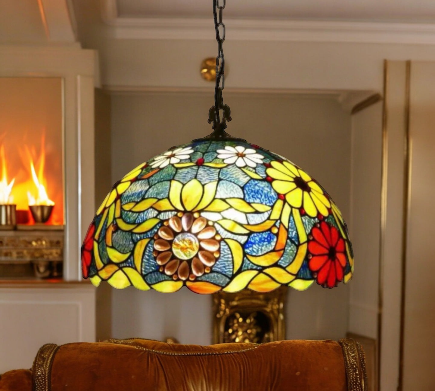 Tiffany Pendant Lamp 40cm shade (16939P)