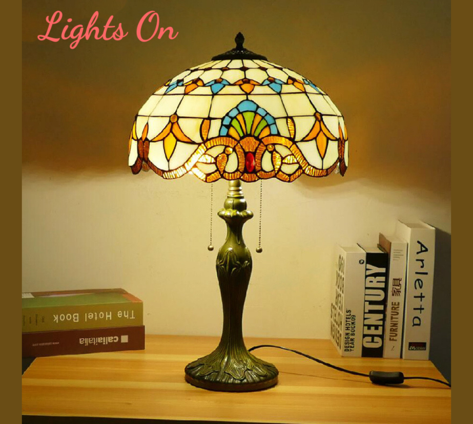 Tiffany Table Lamp 40cm Shade (15007)