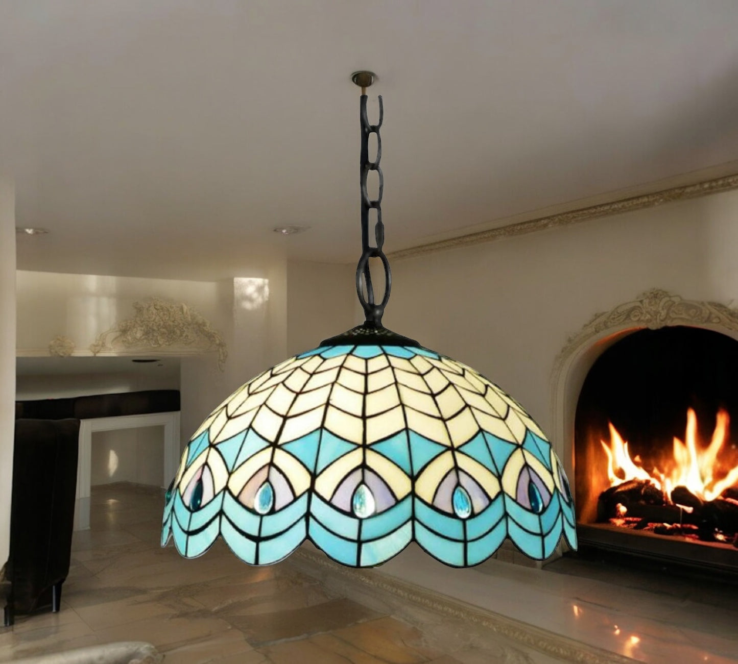 Tiffany Pendant Lamp 40cm shade (16119C)