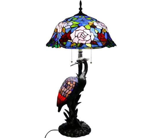 Tiffany Rose Table Lamp 46cm Shade (15069)