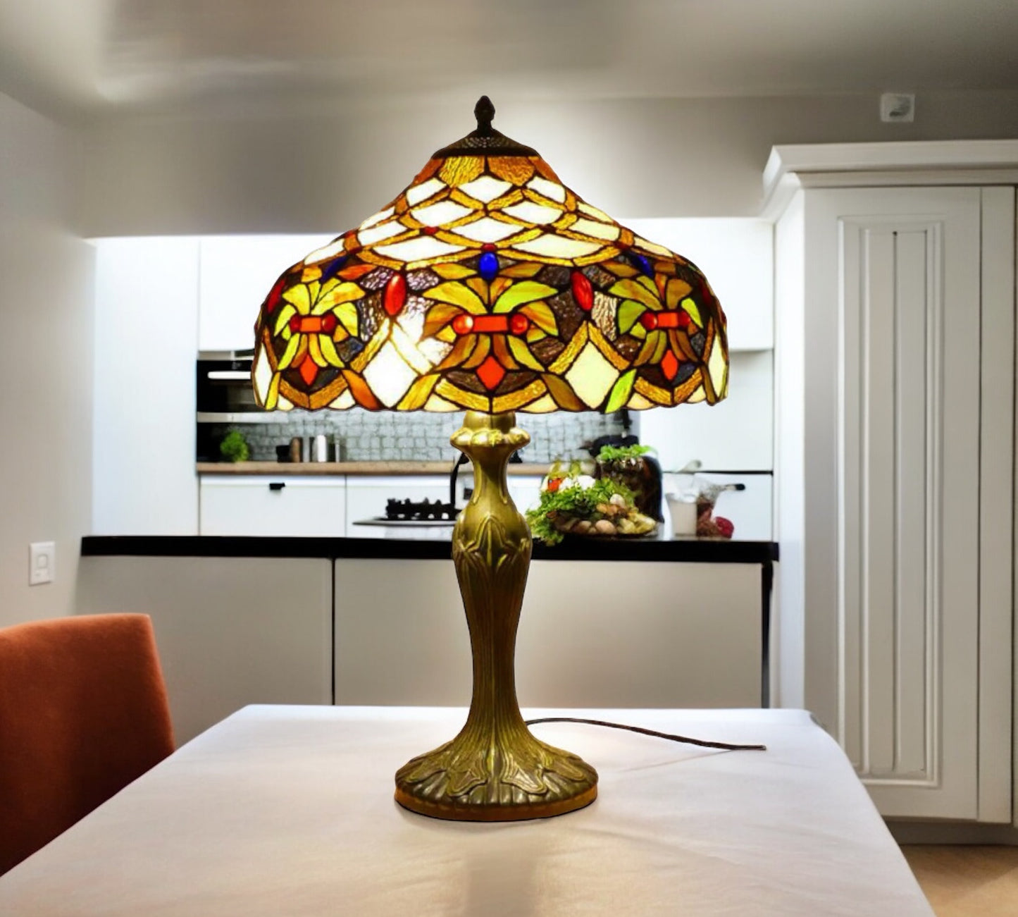 Tiffany Table Lamp 40cm Shade (15009)