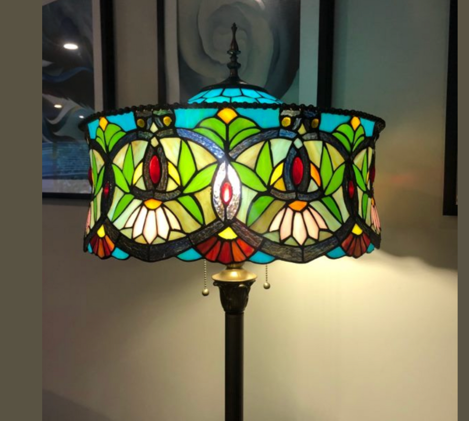 Tiffany Floor Lamp LARGE 46cm shade (19001)