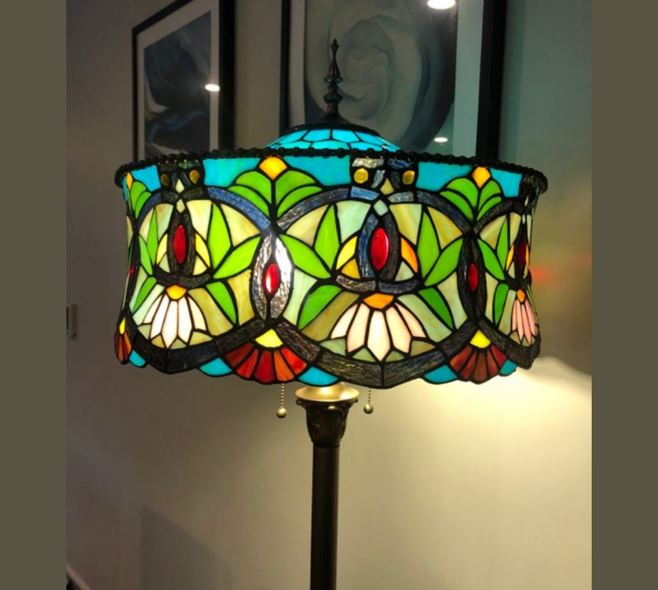 Tiffany Floor Lamp LARGE 46cm shade (19001)