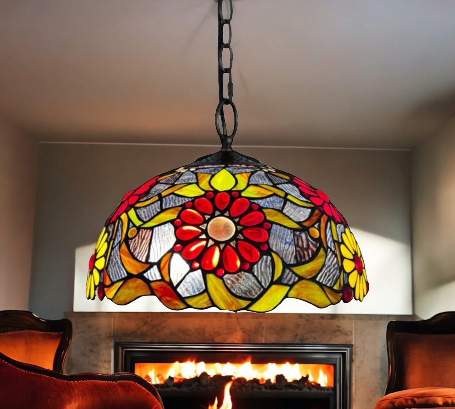 Tiffany Pendant Lamp 40cm shade (16939C)