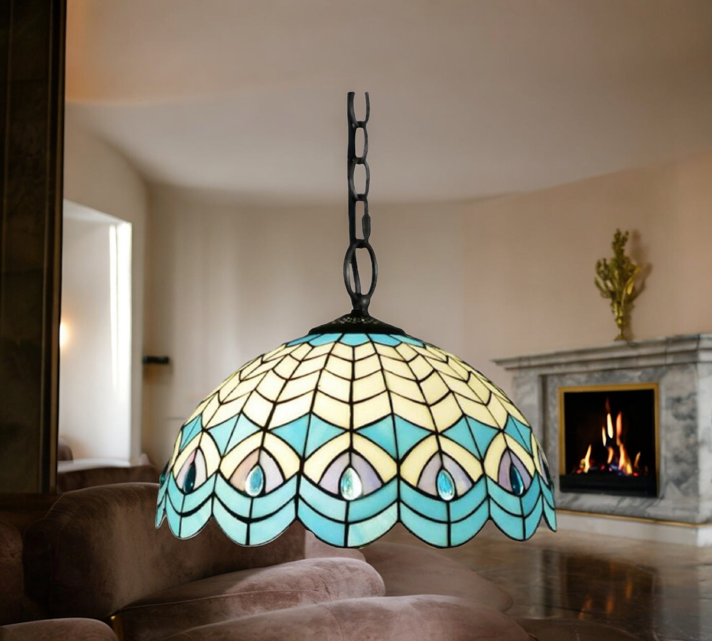 Tiffany Pendant Lamp 40cm shade (16119C)