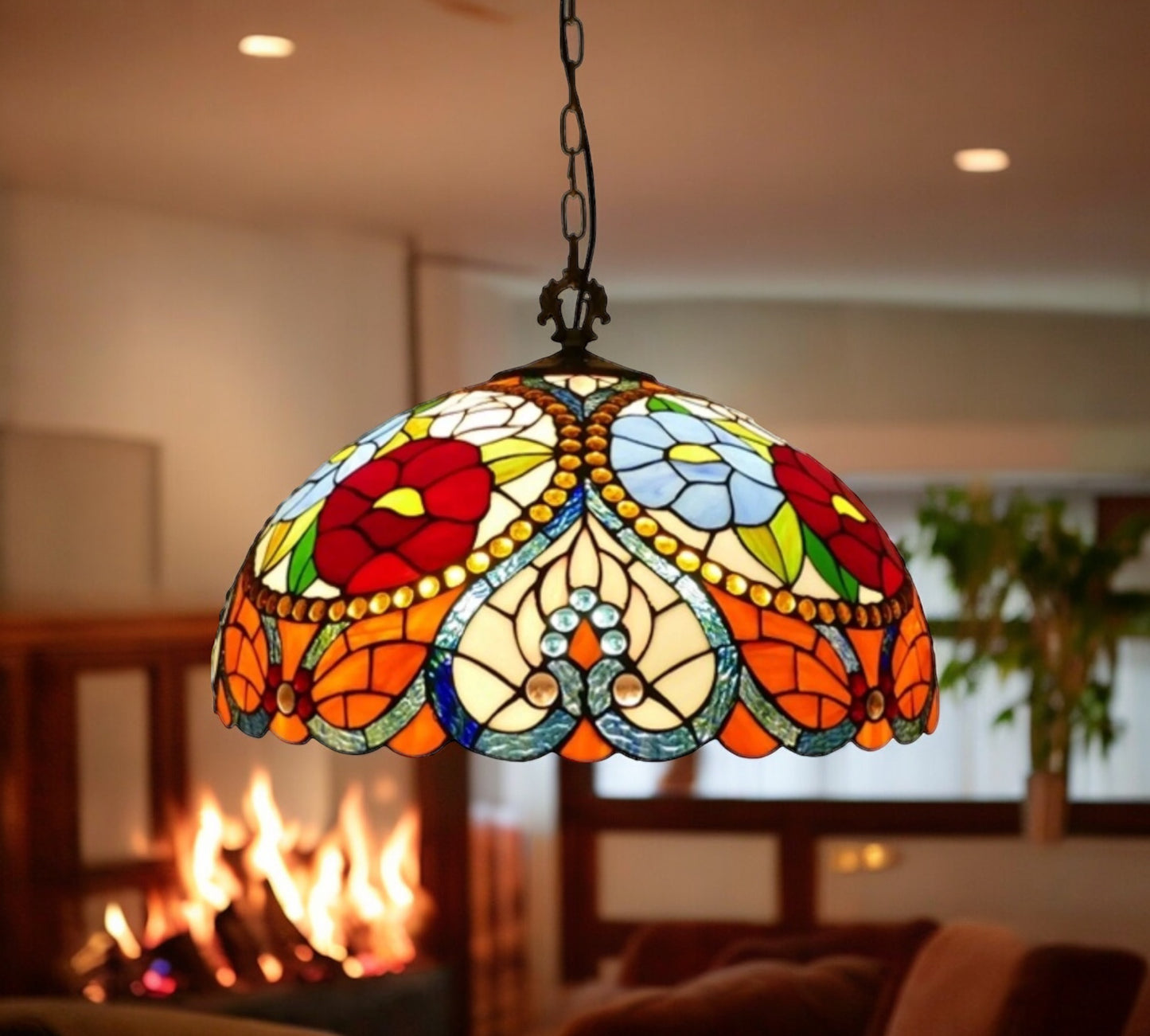 Tiffany Pendant Lamp 40cm shade (16043C)