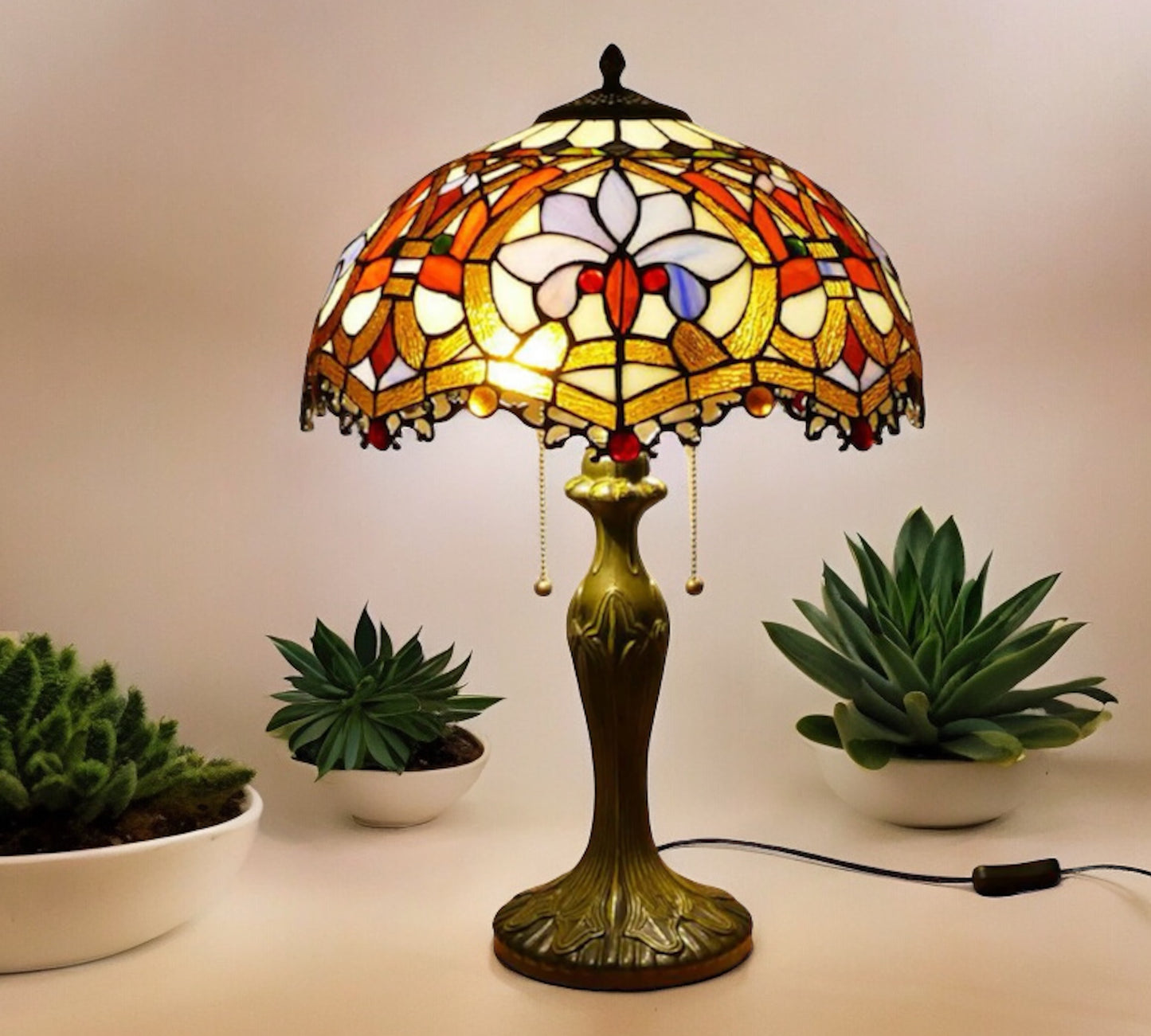 Tiffany Table Lamp 40cm Shade (15003)