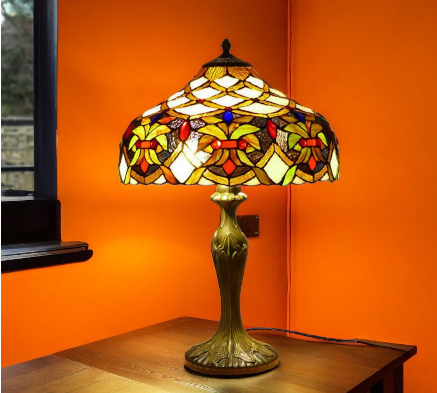 Tiffany Table Lamp 40cm Shade (15009)