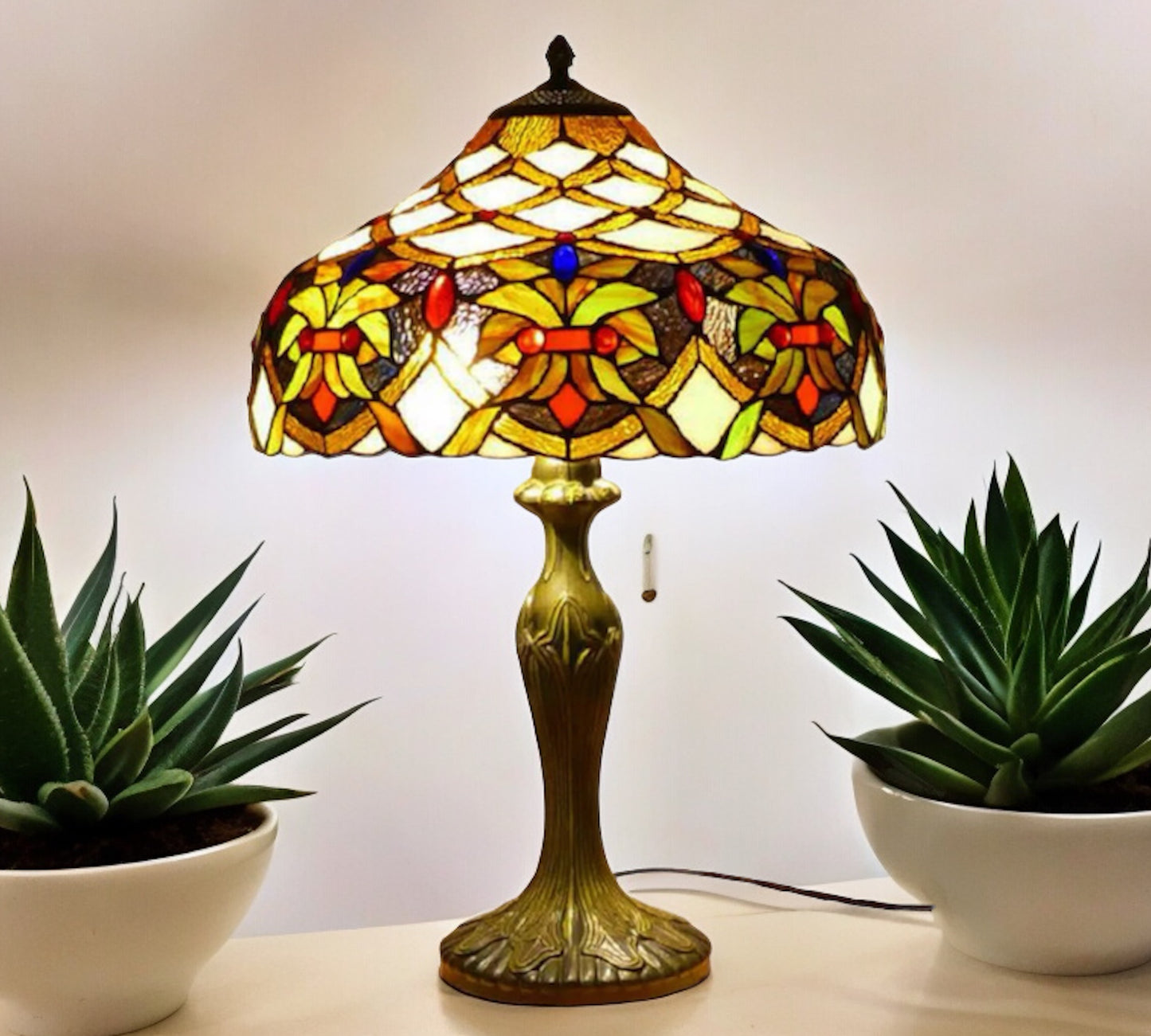 Tiffany Table Lamp 40cm Shade (15009)