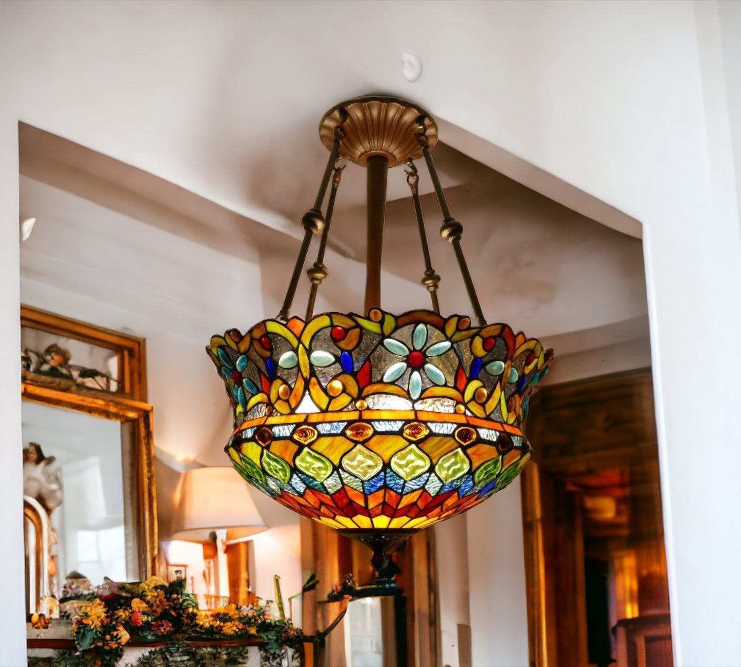 Tiffany Pendant Lamp 46cm shade (19002CR)