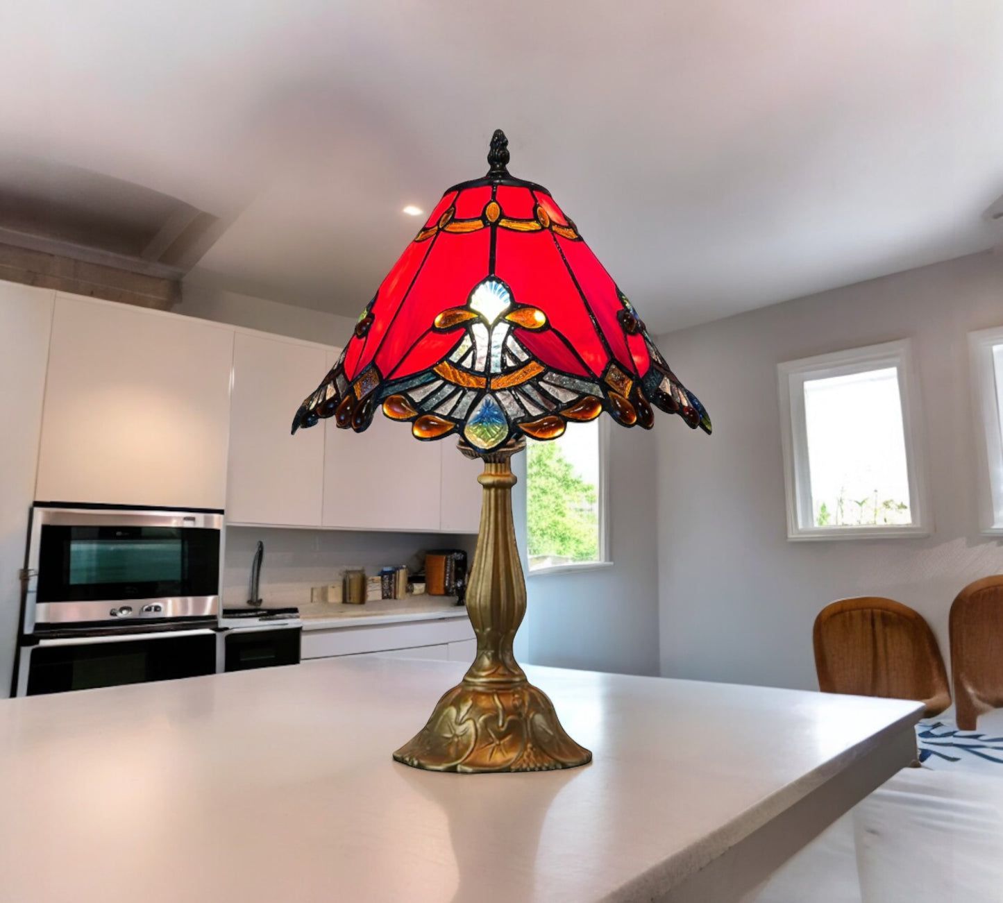 Tiffany Table Lamp (12001R)