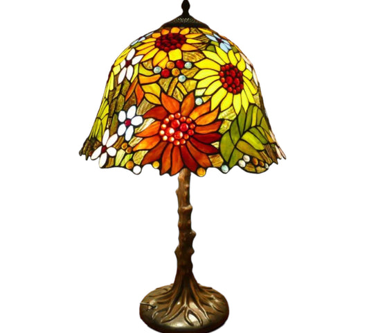 Tiffany Sunflower Table Lamp 40cm Shade (15078)