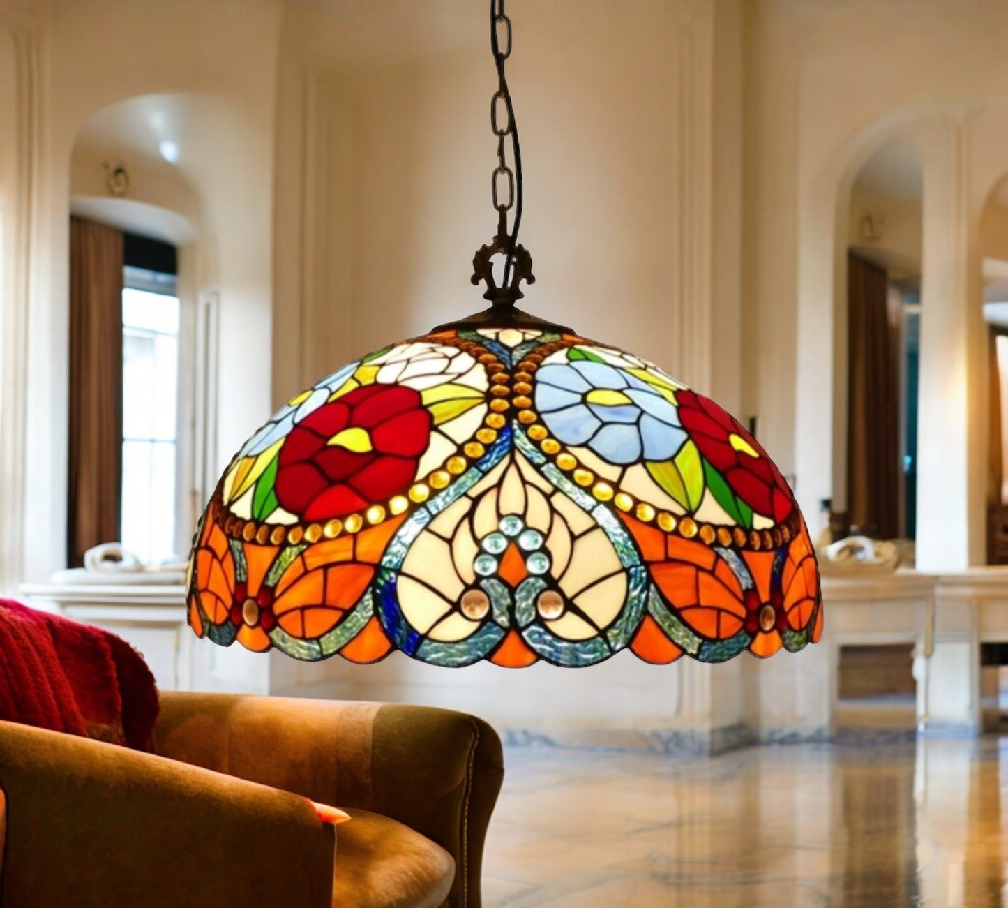 Tiffany Pendant Lamp 40cm shade (16043C)