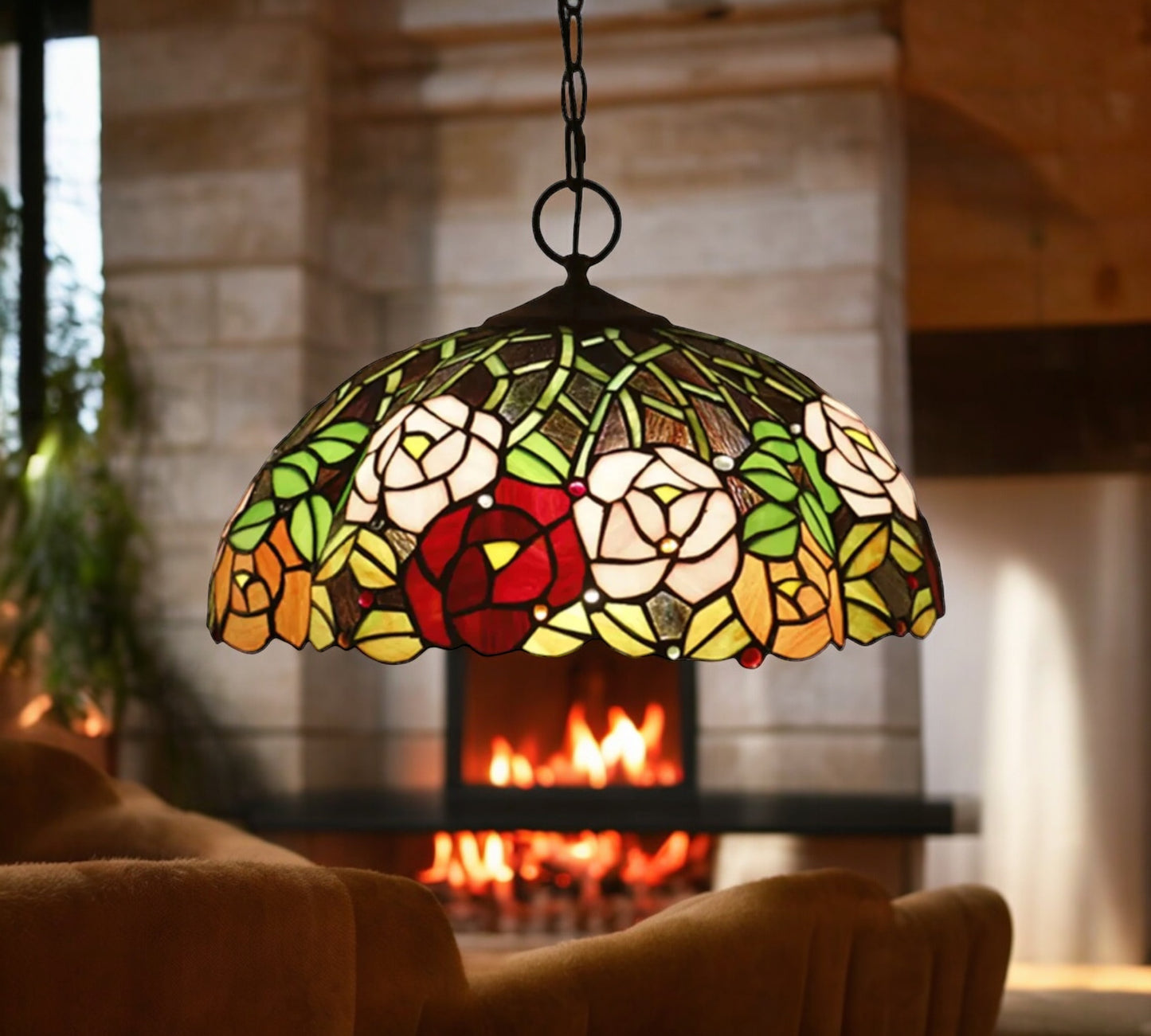 Tiffany Pendant Lamp 40cm shade (16078C)