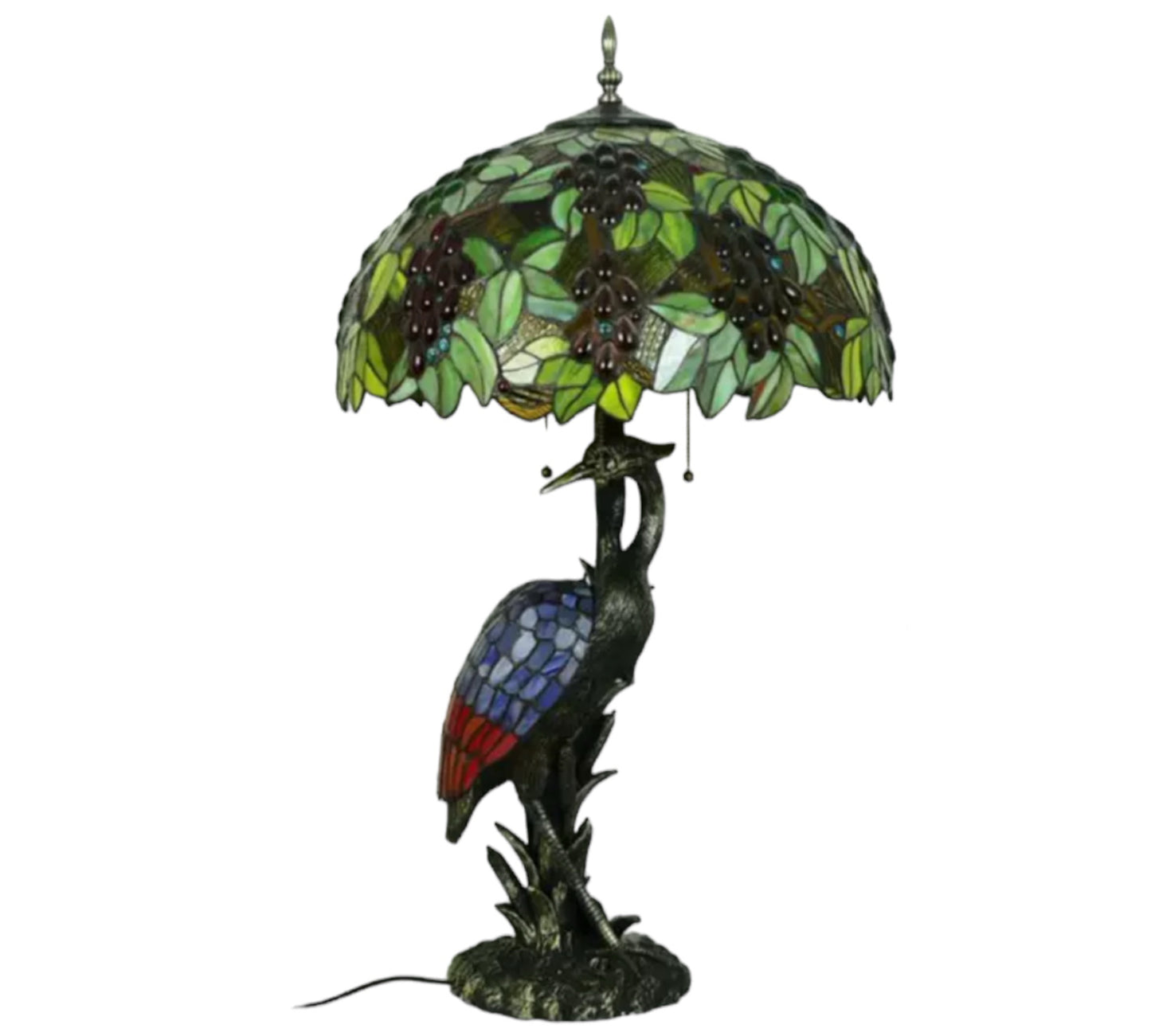 Tiffany Juicy Grape Table Lamp 50cm Shade (15068)