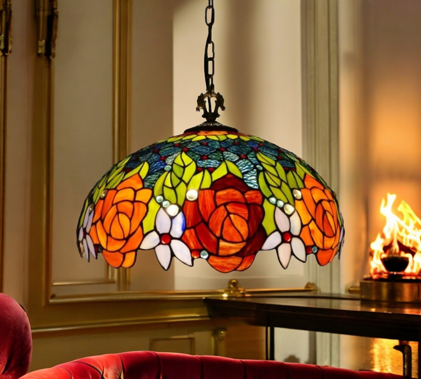 Tiffany Pendant Lamp 40cm shade (16113C)