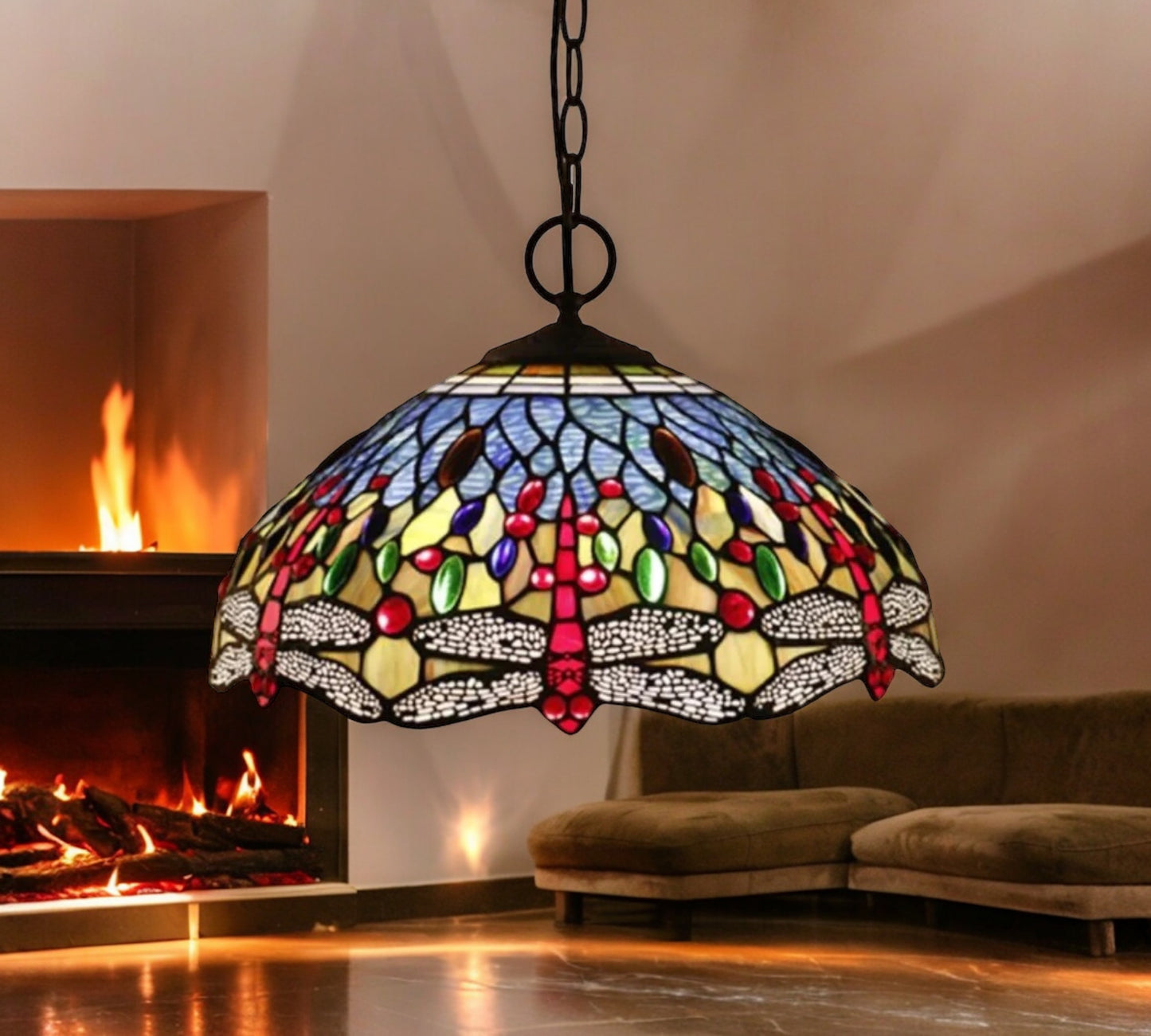 Tiffany Pendant Lamp 40cm shade (16031C)