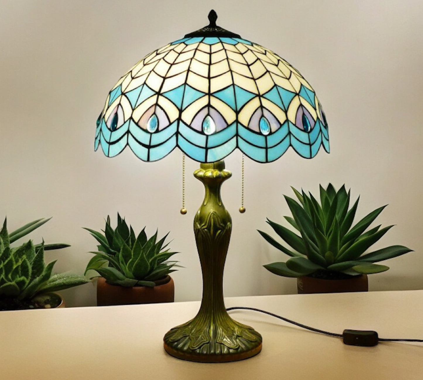 Tiffany Table Lamp 40cm Shade (15036)