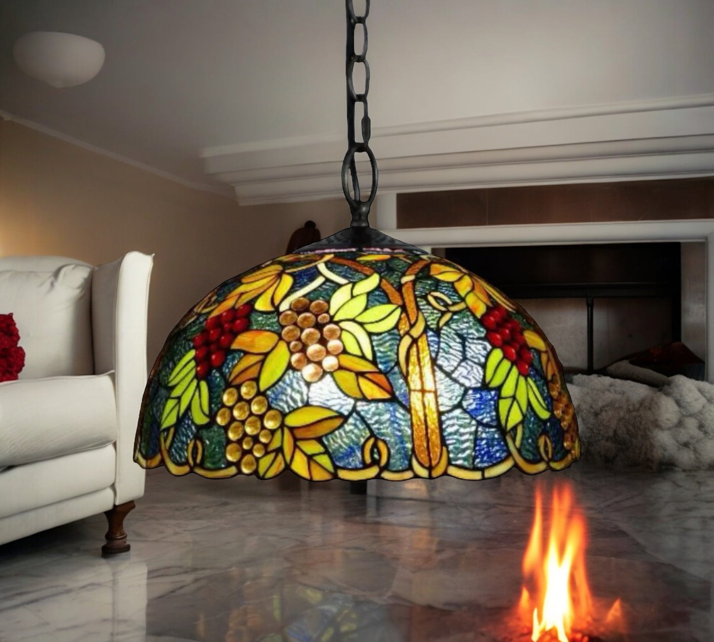 Tiffany Pendant Lamp 40cm shade (16937C)