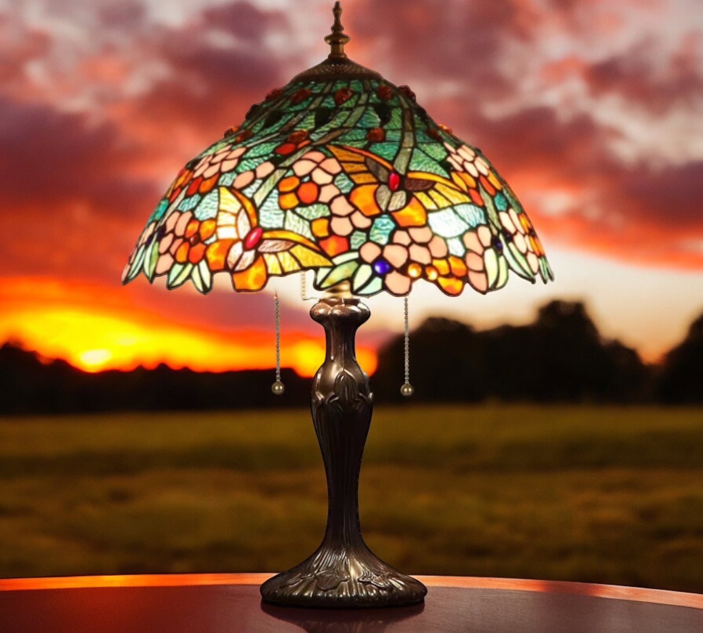 Tiffany Table Lamp 40cm Shade (15042)