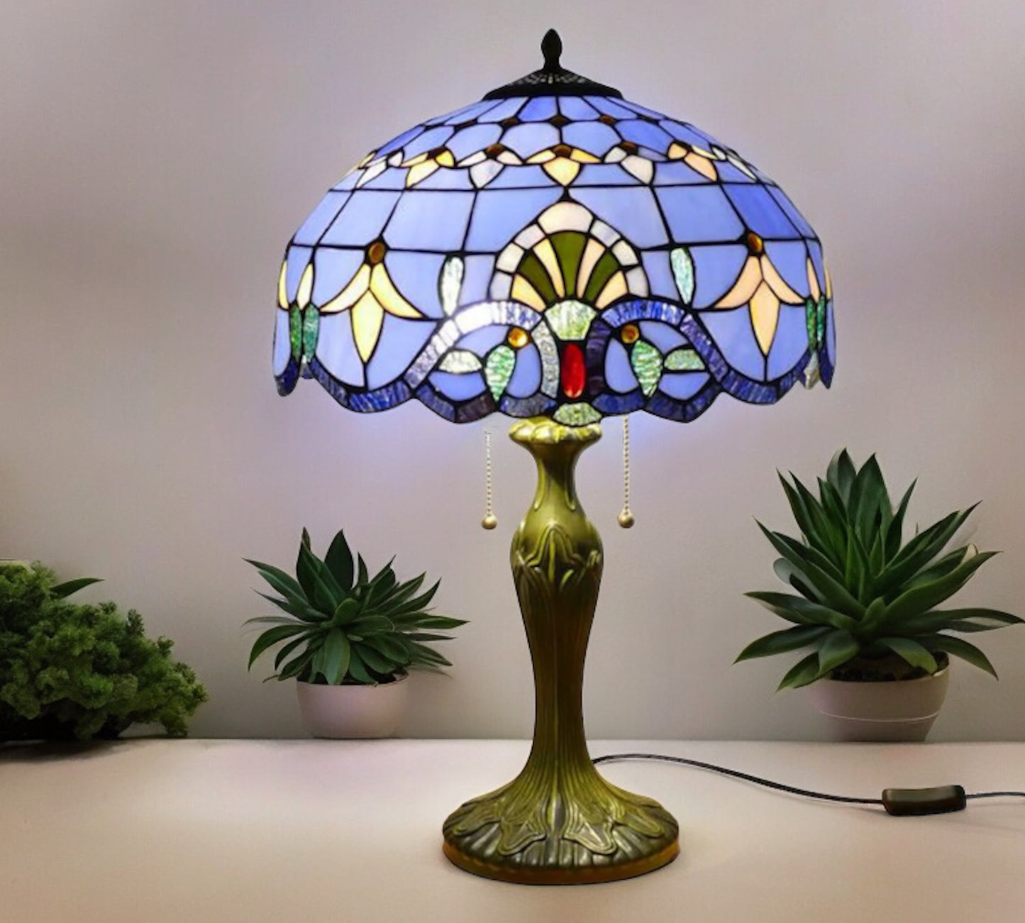 Tiffany Table Lamp 40cm Shade (15008)