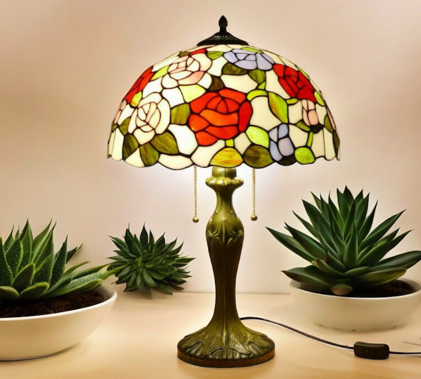 Tiffany Table Lamp 40cm Shade (15018)