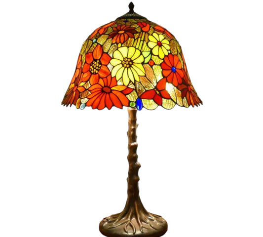 Tiffany Sunflower Table Lamp 40cm Shade (15077)