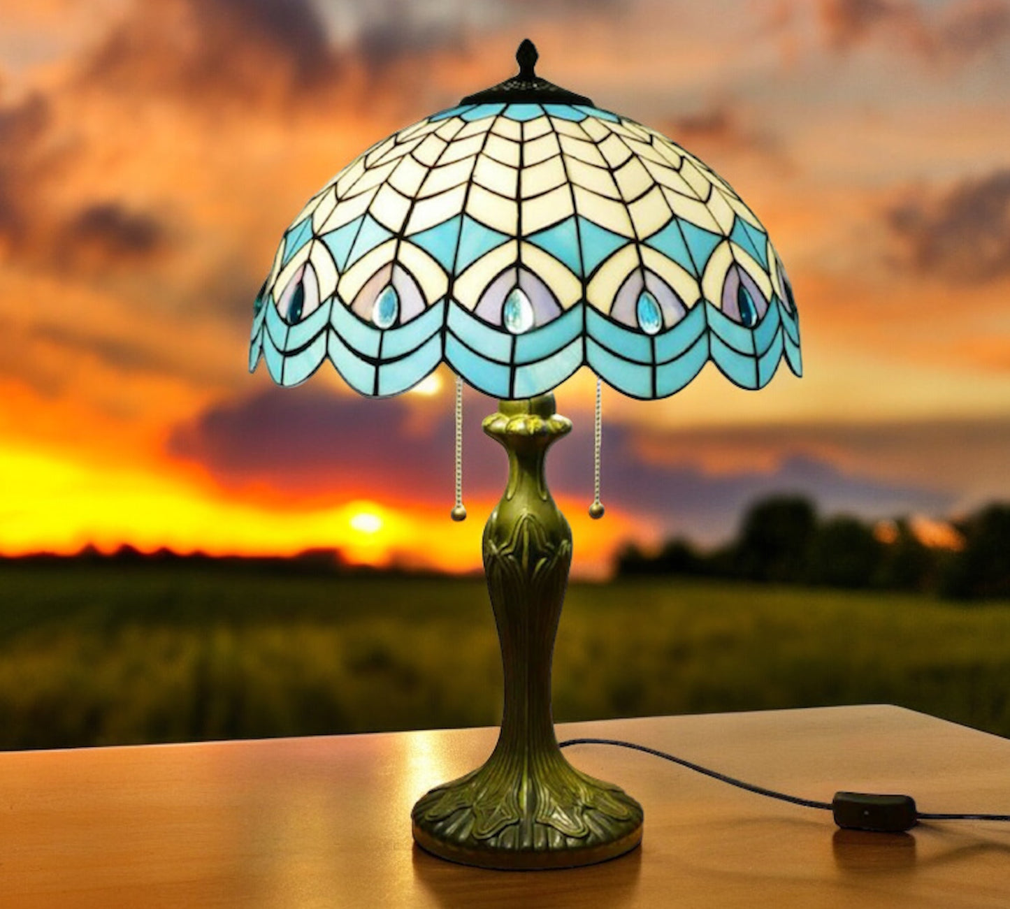 Tiffany Table Lamp 40cm Shade (15036)