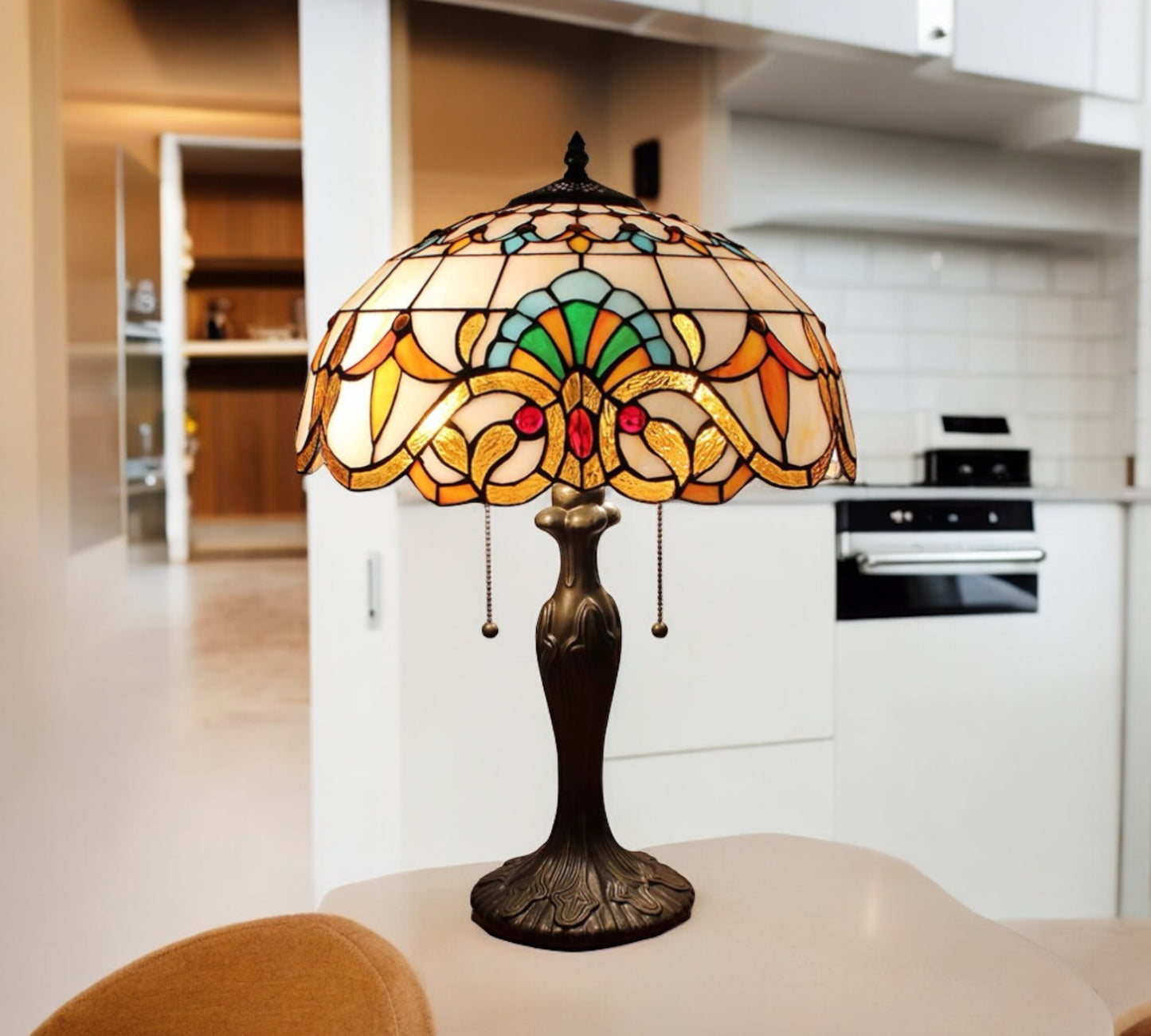 Tiffany Table Lamp 40cm Shade (15007)