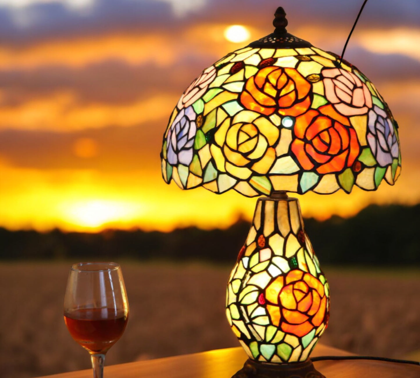 Tiffany Table Lamp (12070A)