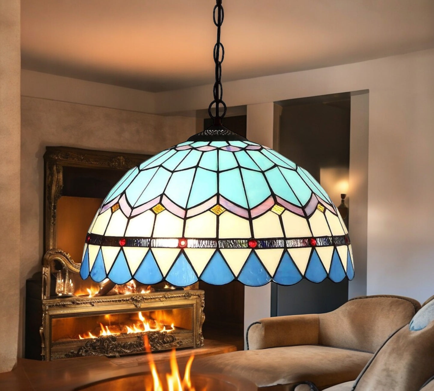 Tiffany Pendant Lamp 40cm shade (16101C)