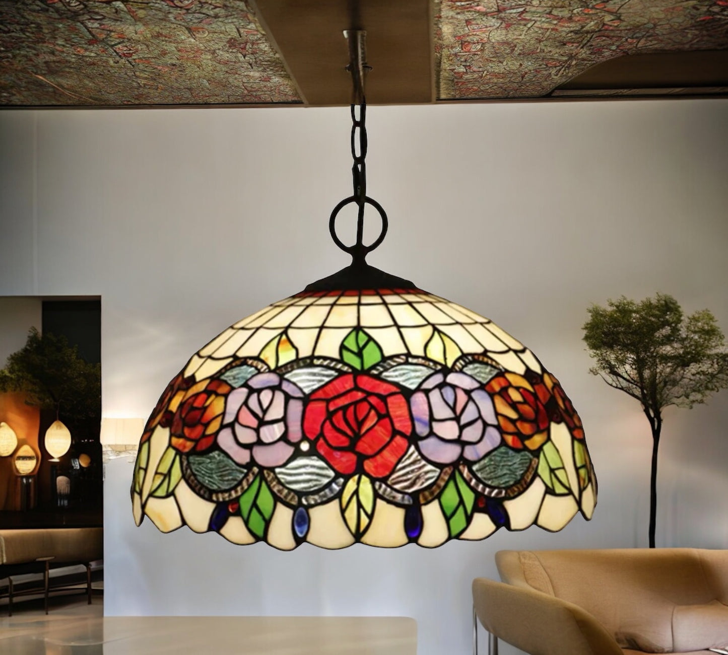 Tiffany Pendant Lamp 40cm shade (16081C)