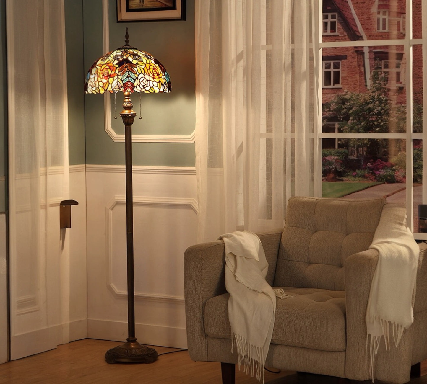 Tiffany Floor Lamp (16071)