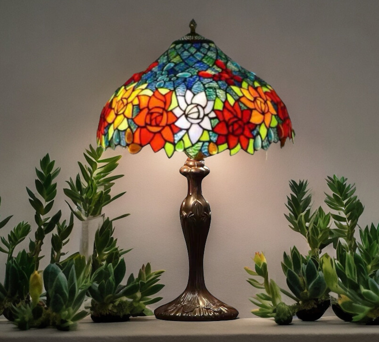 Tiffany Table Lamp 40cm Shade (15024)