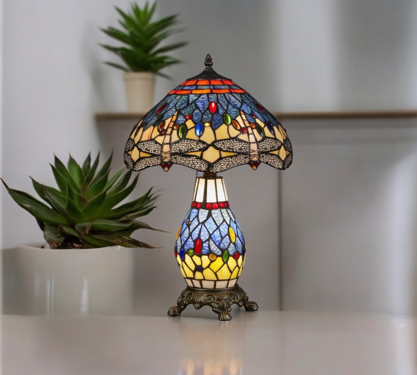 Tiffany Table Lamp (12076B)