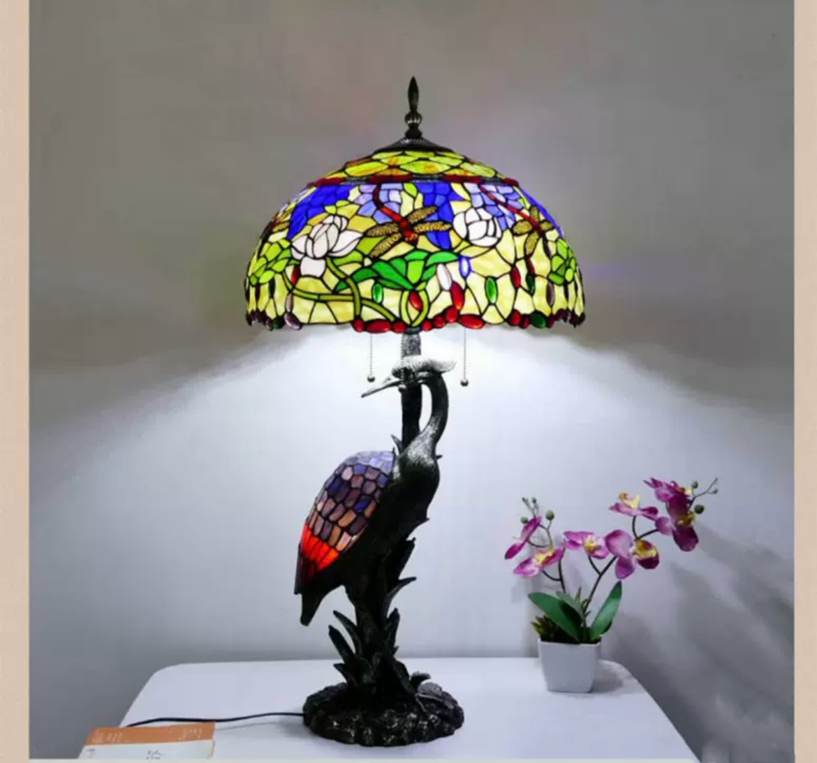 Tiffany Dragonfly Table Lamp 46cm Shade (15070)