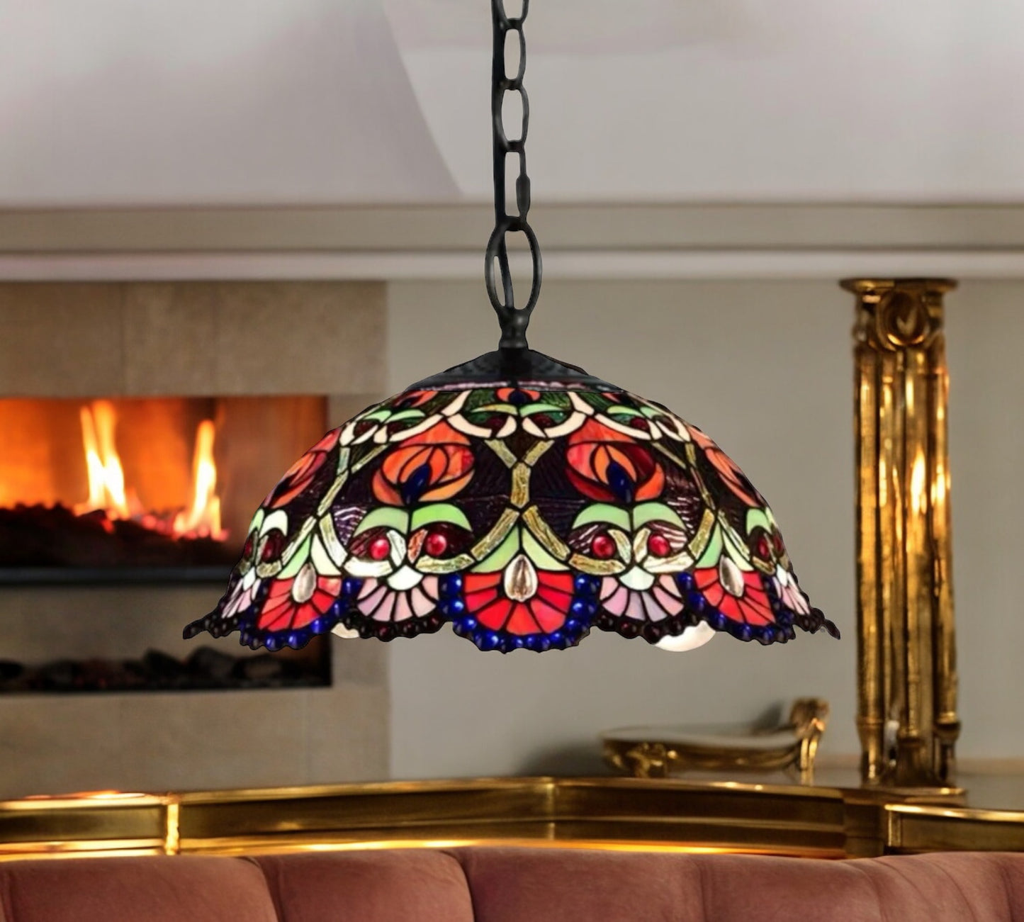 Tiffany Pendant Lamp 40cm shade (16086C)