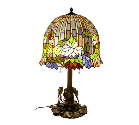 Tiffany Lotus Flower Table Lamp 40cm Shade (15074)