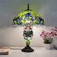 Tiffany Mother-Daughtser Vase Lamp 40cm Shade (15066)