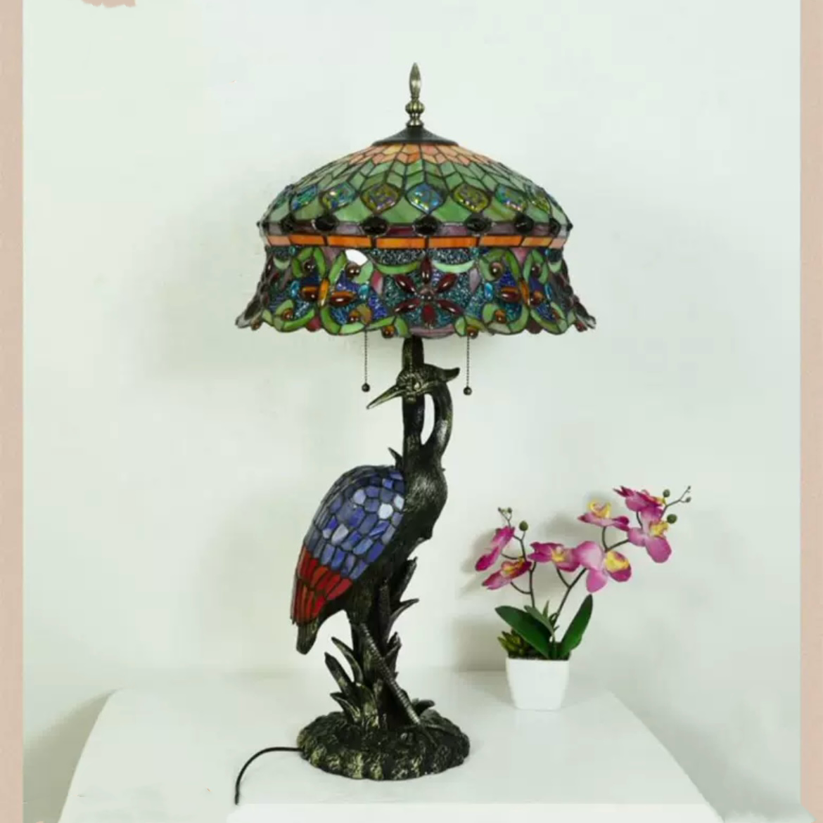 Tiffany Paradise Table Lamp 46cm Shade (15071)