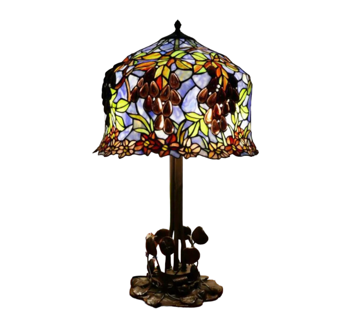 Tiffany Juicy Grape Table Lamp 40cm Shade (15075)