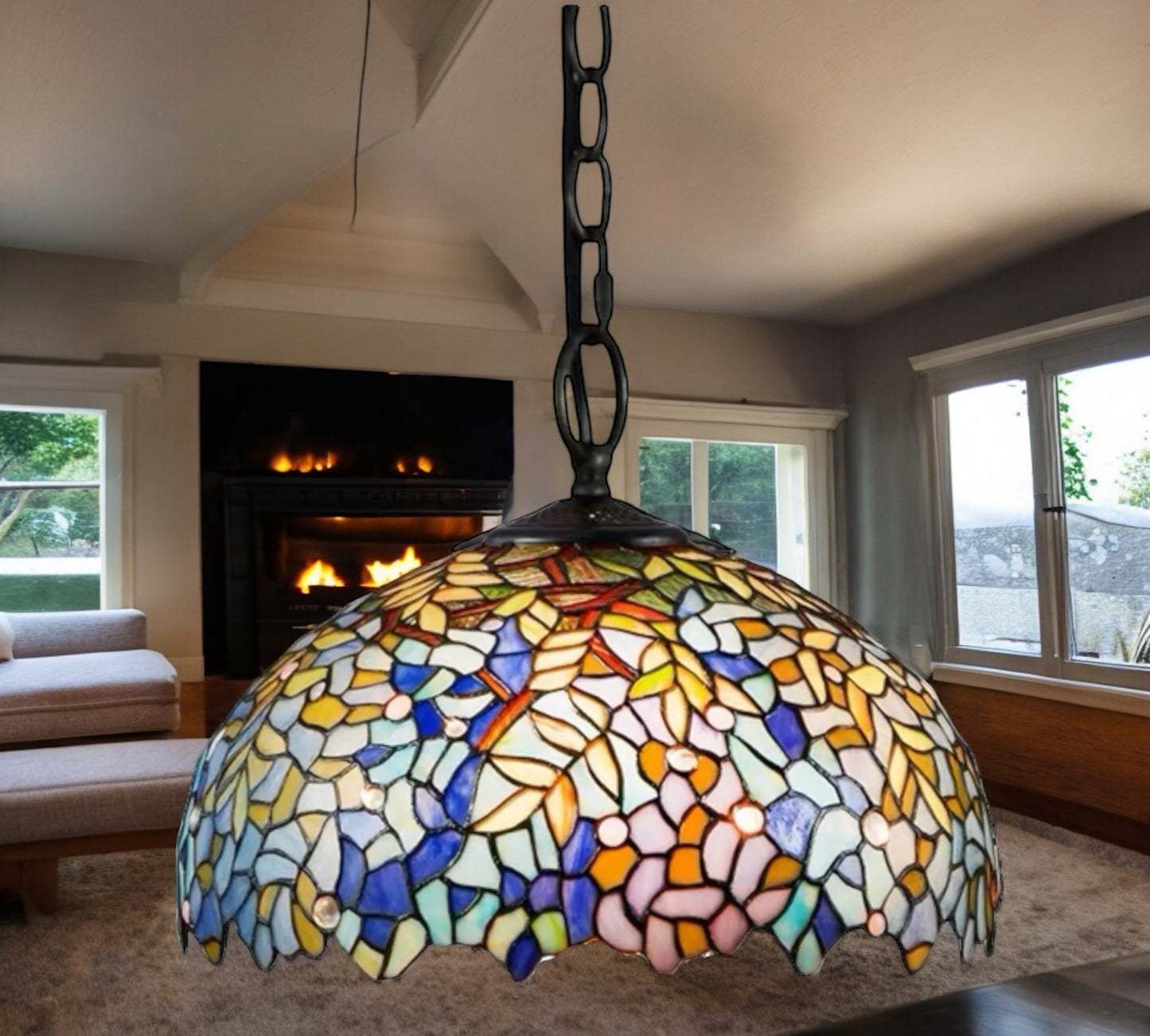 Tiffany Pendant Lamp 40cm shade (16038C)