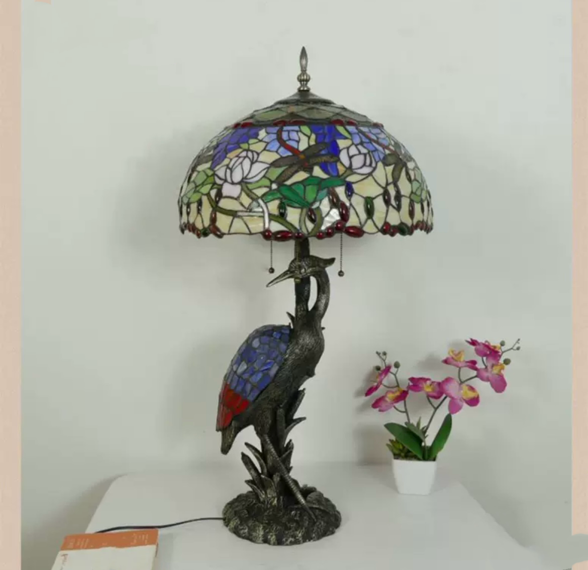 Tiffany Dragonfly Table Lamp 46cm Shade (15070)